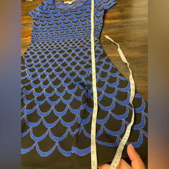 Loved Alina In Blue Rayon Short Casual Dress - Picture 4 of 11